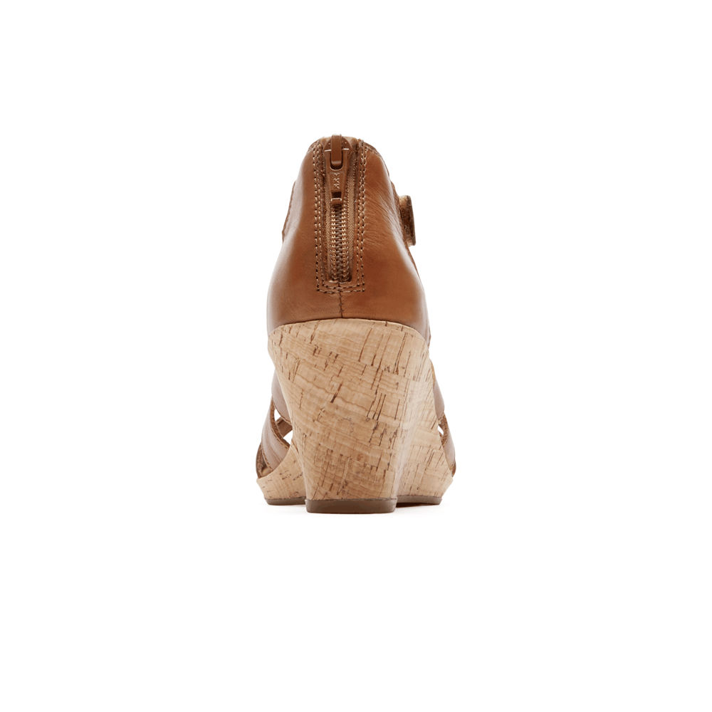 Rockport Sandaler Dame Brune - Briah Gladiator - ADVB01287